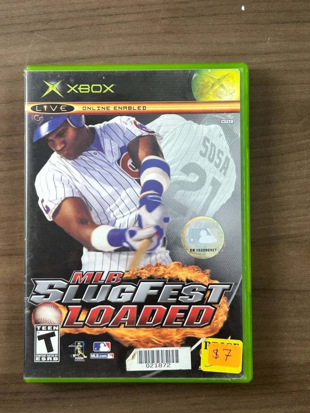 MLB SlugFest Loaded Microsoft Xbox 2004 NTSC Game Disc & Case No Manual